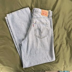 Levi’s high waisted straight leg jeans